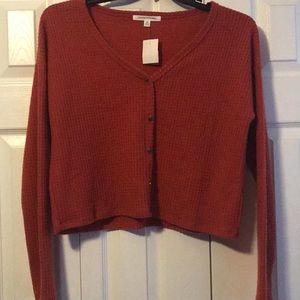 Caution to the Wind Burnt Orange Top